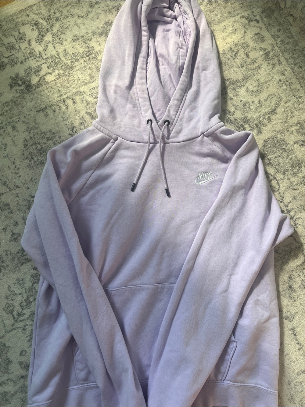 Nike Light Lavender Hoodie with White Logo